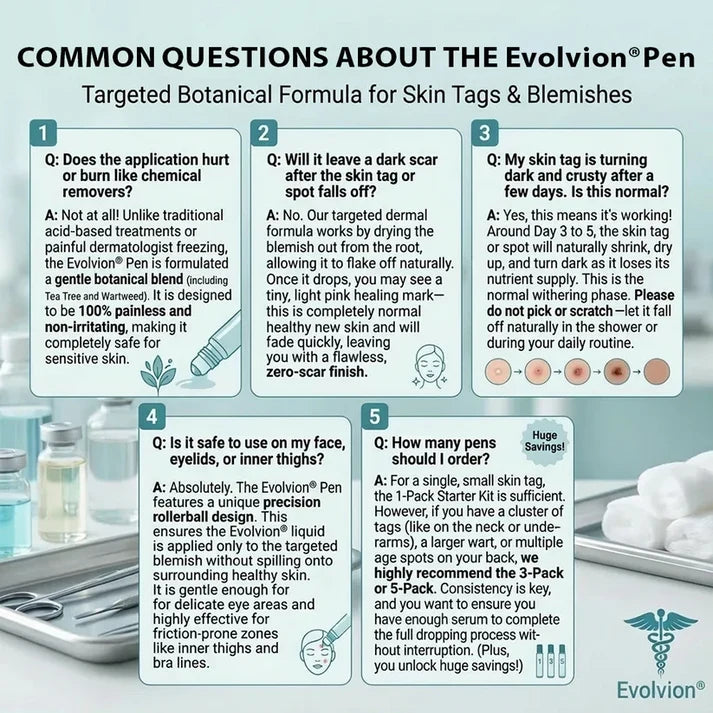 ✨Evolvion® 7-Day Skin Tag & Spot Eraser Painless & Scar-Free Advanced Imperfection RemovaI RoIIerbaII Pen 🌿