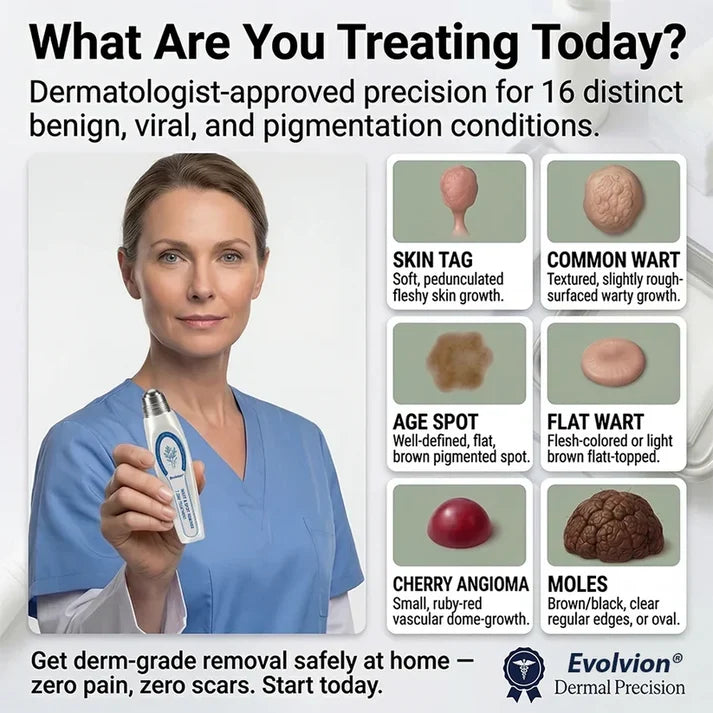 ✨Evolvion® 7-Day Skin Tag & Spot Eraser Painless & Scar-Free Advanced Imperfection RemovaI RoIIerbaII Pen 🌿