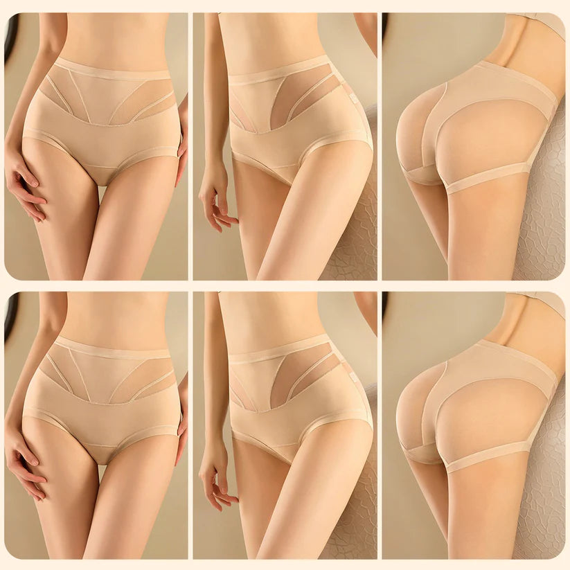 🌸Buy 3 Get 3 Free🌸-4-in-1 🔥High-Waist Breathable Shaping Panties