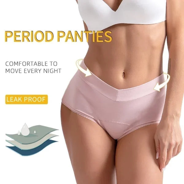 🩲 NOW! 🔥 High-Waisted Leak Proof Period Panties – Absorbent, breathable & odor-control – up to 3 tampons worth of protection – comfortable for all-day wear 🩸