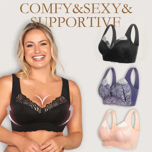 【⏰Buy 1 get 1 free⏰】🌸Mega Sale💐Ultimate Lift Stretch Full Shape Seamless Lace Bra