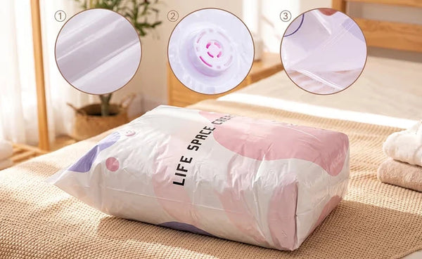 📦 Large-capacity vacuum storage compression bags – no pump needed! 💨✨