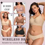 🏆🔥Super Firming Leopard Print Jelly Bra | Women Wirefree Bras 👍No More Sagging Breasts