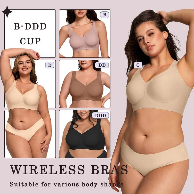 🏆🔥Super Firming Leopard Print Jelly Bra | Women Wirefree Bras 👍No More Sagging Breasts