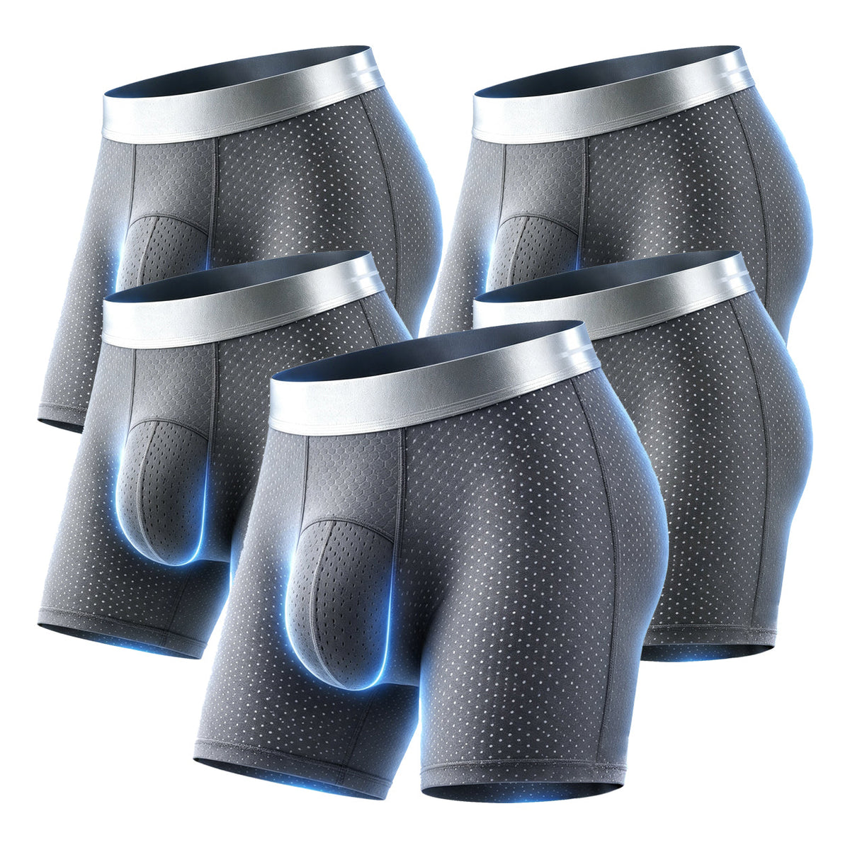 【Buy 3 Get 2 Free】-2026 HOT SALE🔥 Premium Leakproof lceSilk Mesh Men's Boxer
