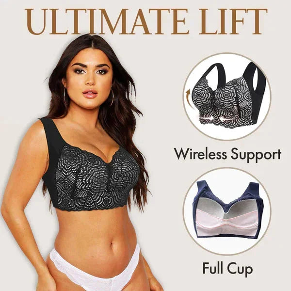 【⏰Buy 1 get 1 free⏰】🌸Mega Sale💐Ultimate Lift Stretch Full Shape Seamless Lace Bra