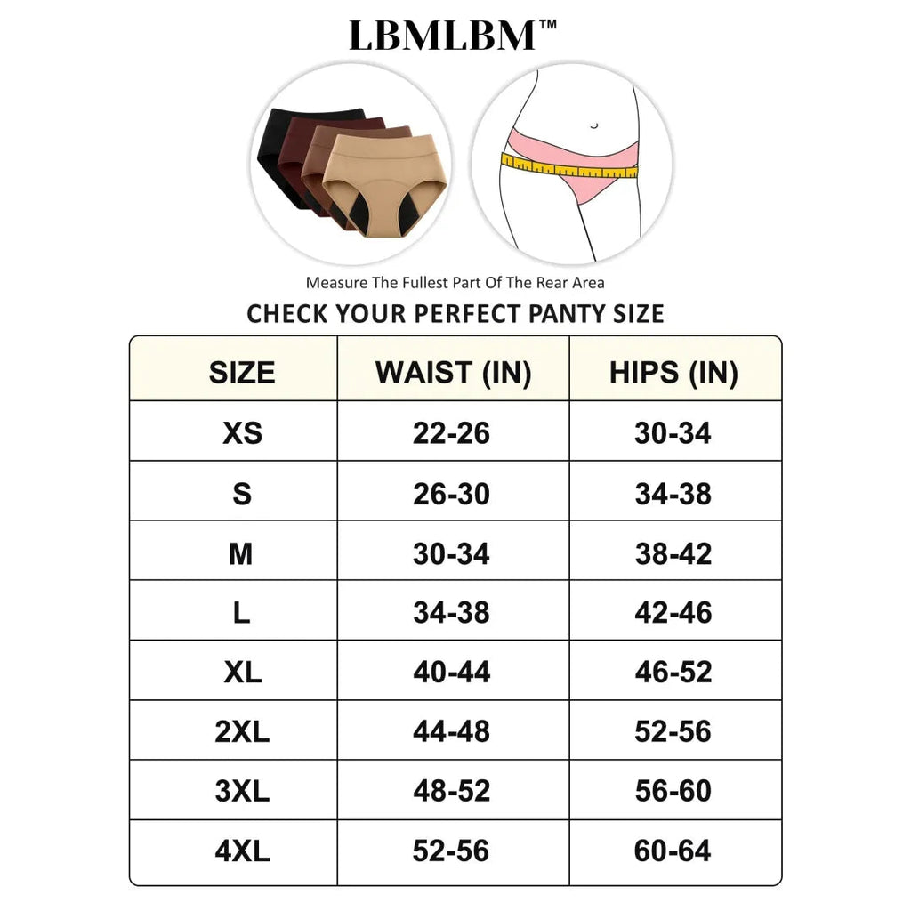 💖Last Day 50% OFF|LBMLBM™ 100% Leak-Proof Underwear 4-pack