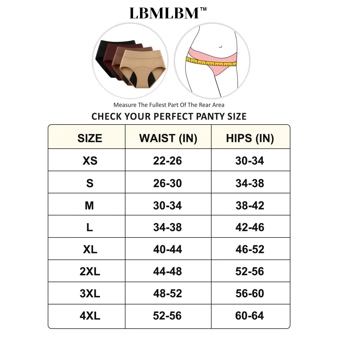 💖Last Day 50% OFF|LBMLBM™ 100% Leak-Proof Underwear 4-pack