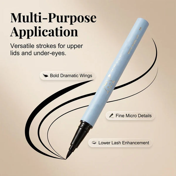 👁️Waterproof Fine Eyeliner Pen👁️ – 0.01mm Tip with Smudge-Proof Formula – Ideal for Precise, Long-Lasting Eye Makeup ⚡