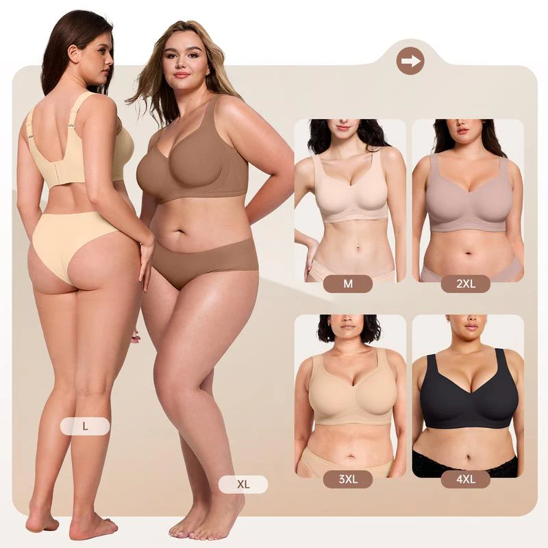 ✨LAST DAY BUY 1 GET 1 FREE🎁Jelly Wireless Bra💃 – Full Coverage, Ultra Soft & All-Day Comfort