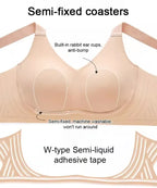 Non-marking, skin-friendly push-up bra without underwire