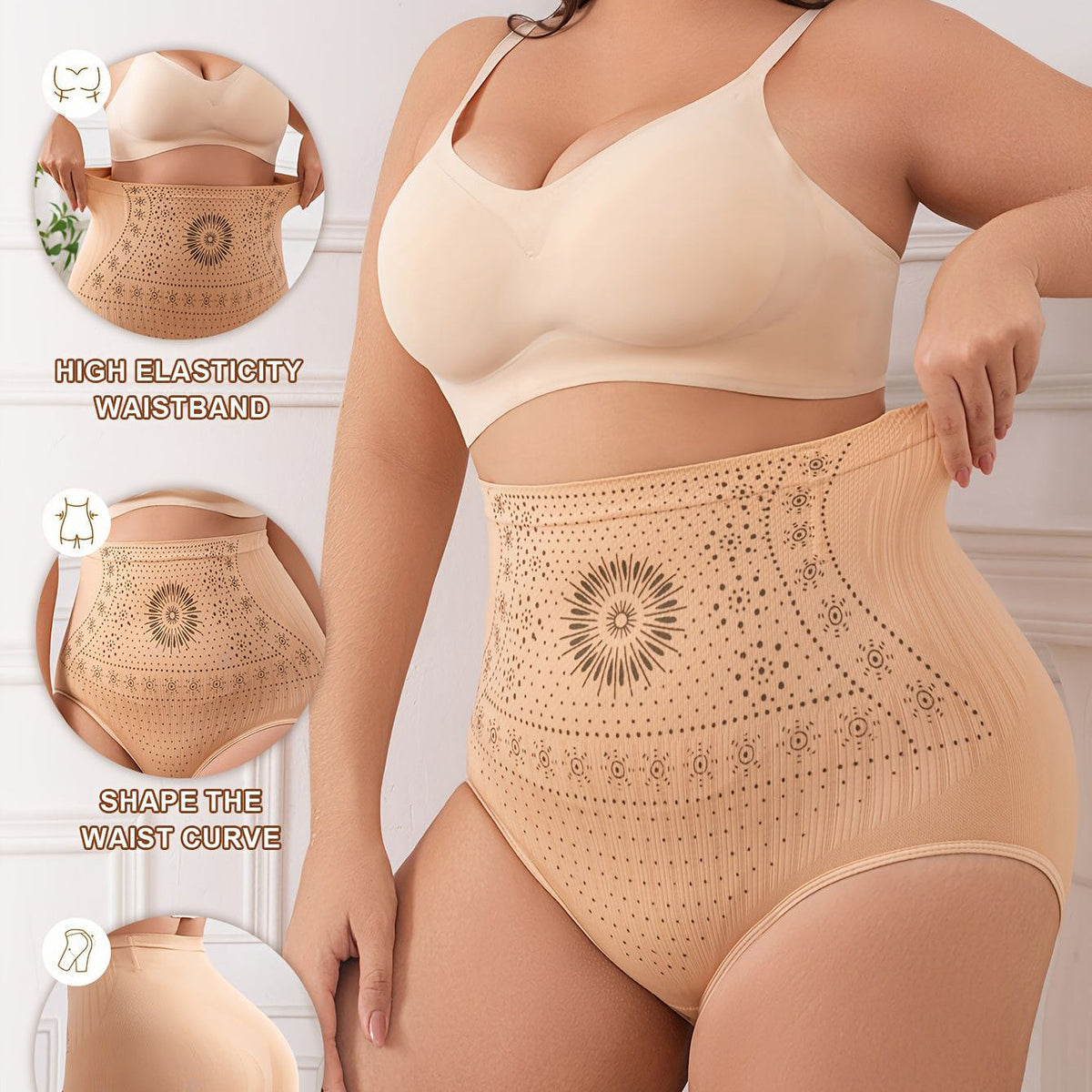 🌸Buy 3 Get 3 Free🌸-4-in-1 🔥Shaping and Fat-Burning Microfiber Shorts Main image