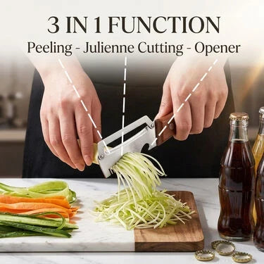 3-in-1 vegetable slicer and peeler – a kitchen essential!🔪 Main image