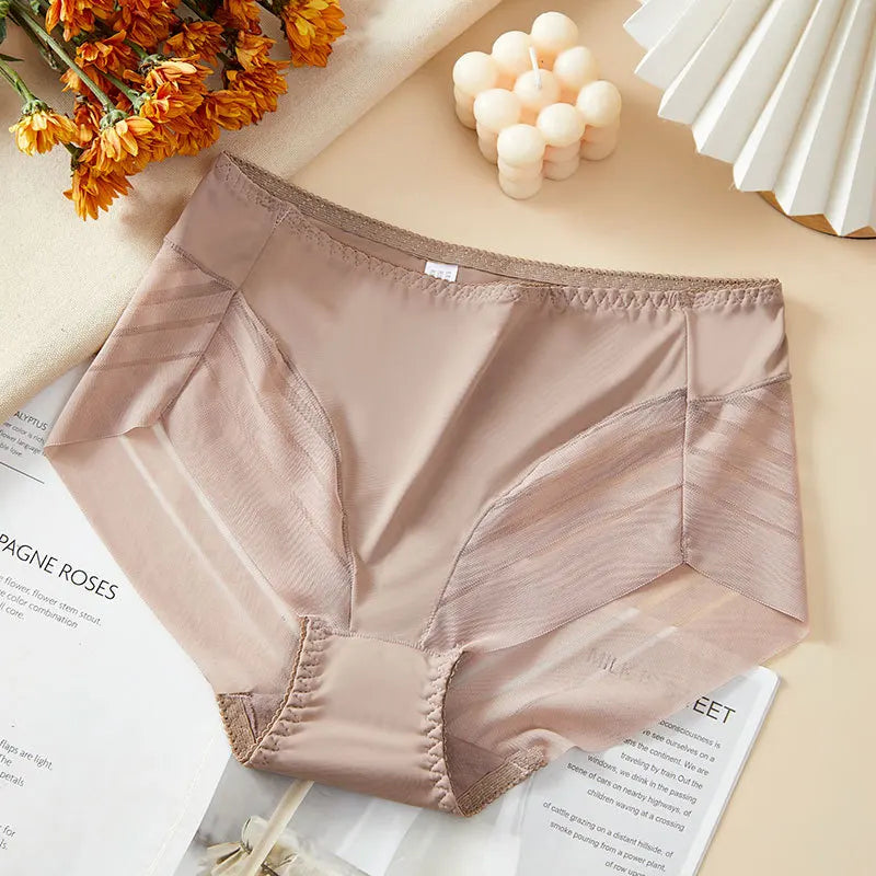 🌸Buy 1 Get 2 Free🌸-4-in-1 🔥Breathe Fit Lace High-Waist Briefs – Summer Tummy Control 💫