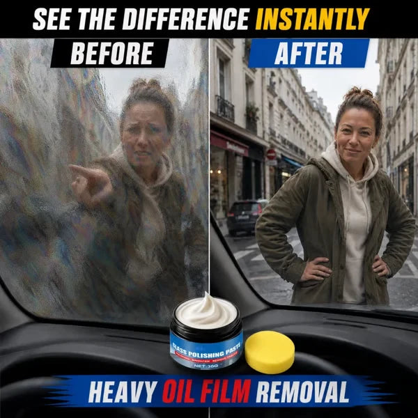 🚗Instantly clears and eliminates safety hazards. Car windshield washer fluid remover – removes glare and wiper marks, waterproof and rainproof
