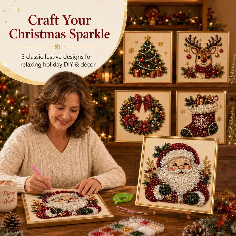 🧘 Relaxing & Beginner-Friendly - 🎨💎 DIY Christmas Diamond Painting Art Kit