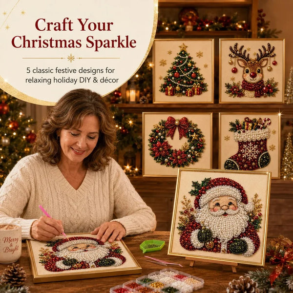 🧘 Relaxing & Beginner-Friendly - 🎨💎 DIY Christmas Diamond Painting Art Kit