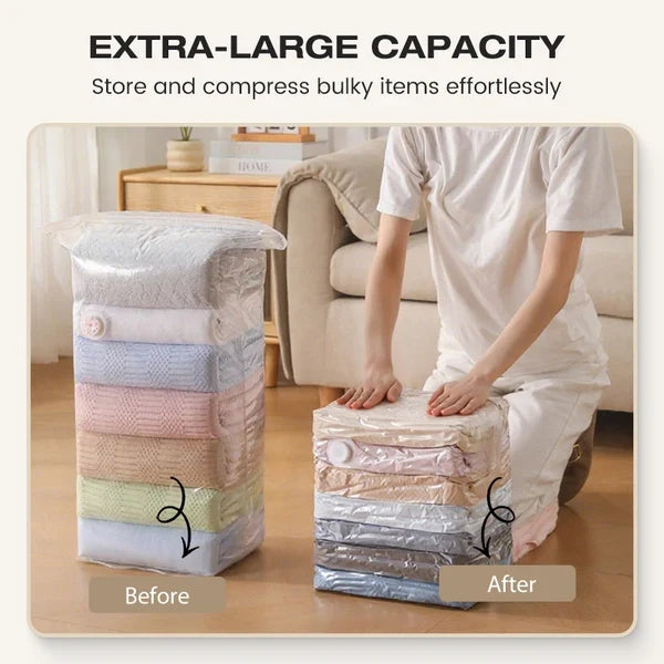 📦 Large-capacity vacuum storage compression bags – no pump needed! 💨✨ Secondary image