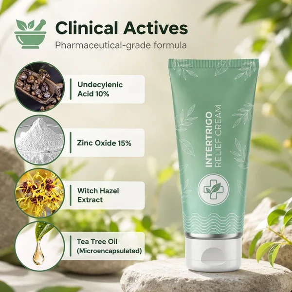 💚 LAST DAY BUY 1 GET 1 FREE✨Intertrigo Relief Cream treats 99% of skin fold rashes from the first application Intertrigo Cream🛒