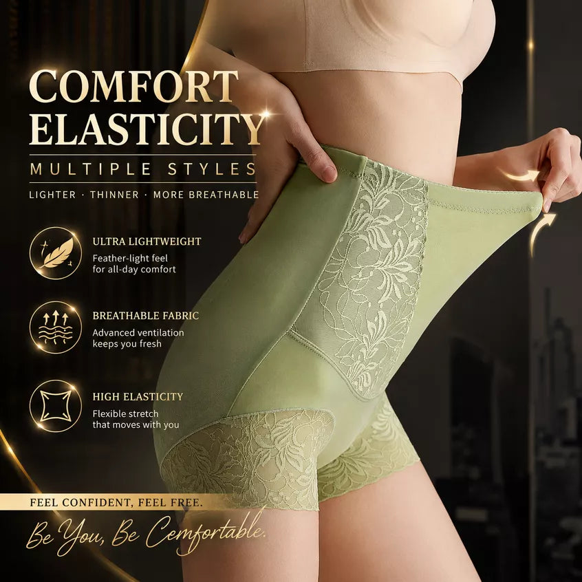 🔥Buy 1 get 2 free🔥2026 New-💫Women's high-stretch lace breathable belly cinching, buttock lifting and shaping pants