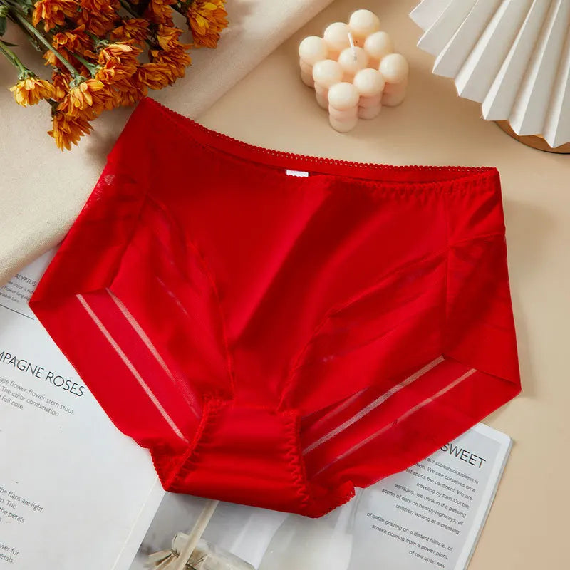 🌸Buy 1 Get 2 Free🌸-4-in-1 🔥Breathe Fit Lace High-Waist Briefs – Summer Tummy Control 💫