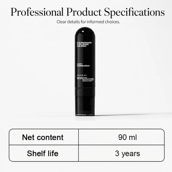 Fluffy Hair Shaping Spray Long Lasting Volumizing Mist with Peach Fragrance