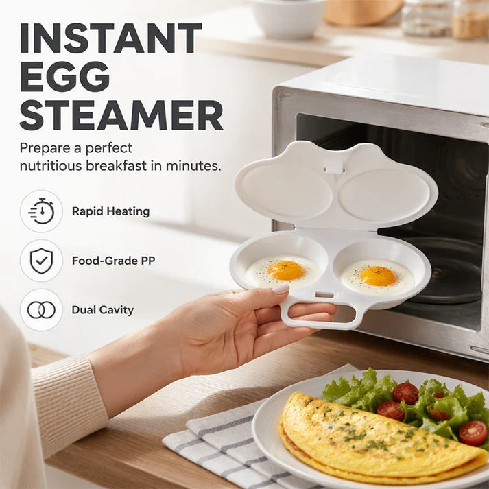 ⏳🔥LIMITED-TIME 50% OFF! ⏰Microwave Egg Poacher with Lid & Handle Main image